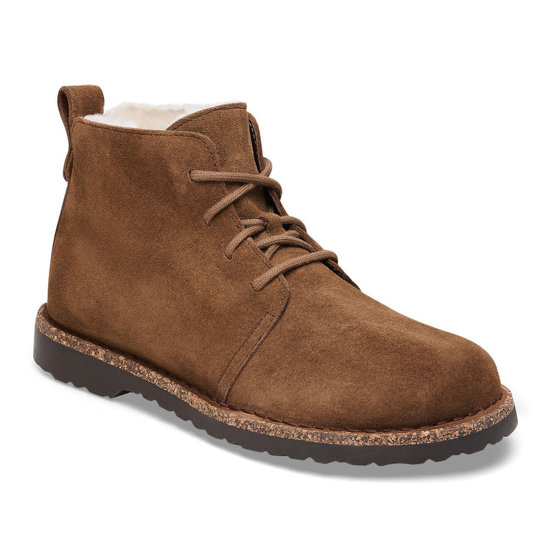 BIRKENSTOCK Uppsala mid shearling boots dark tea brown