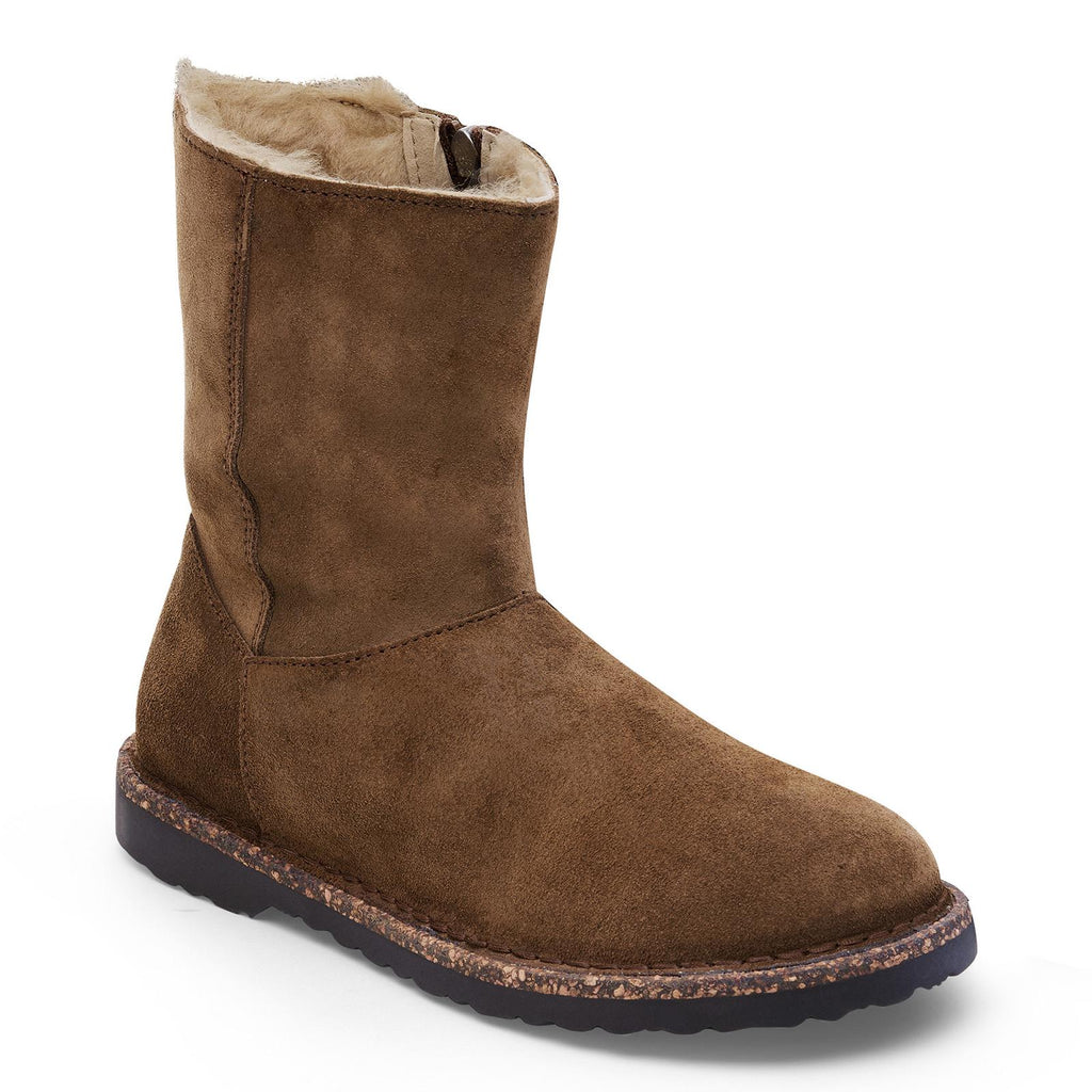 BIRKENSTOCK Uppsala zip shearling dark tea