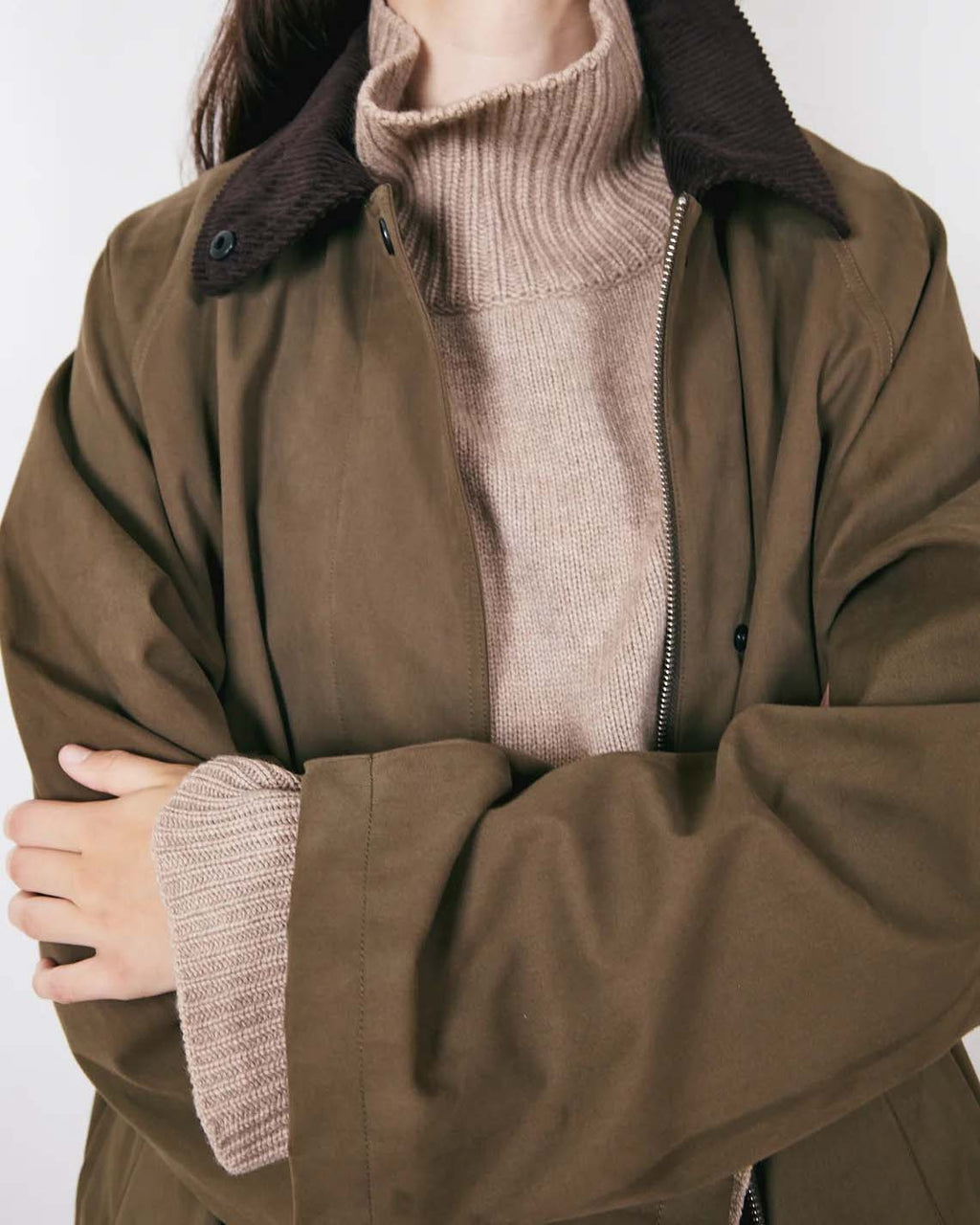 BRIXTOL TEXTILES Brooks coat deep fern