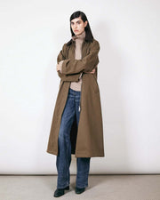 BRIXTOL TEXTILES Brooks coat deep fern
