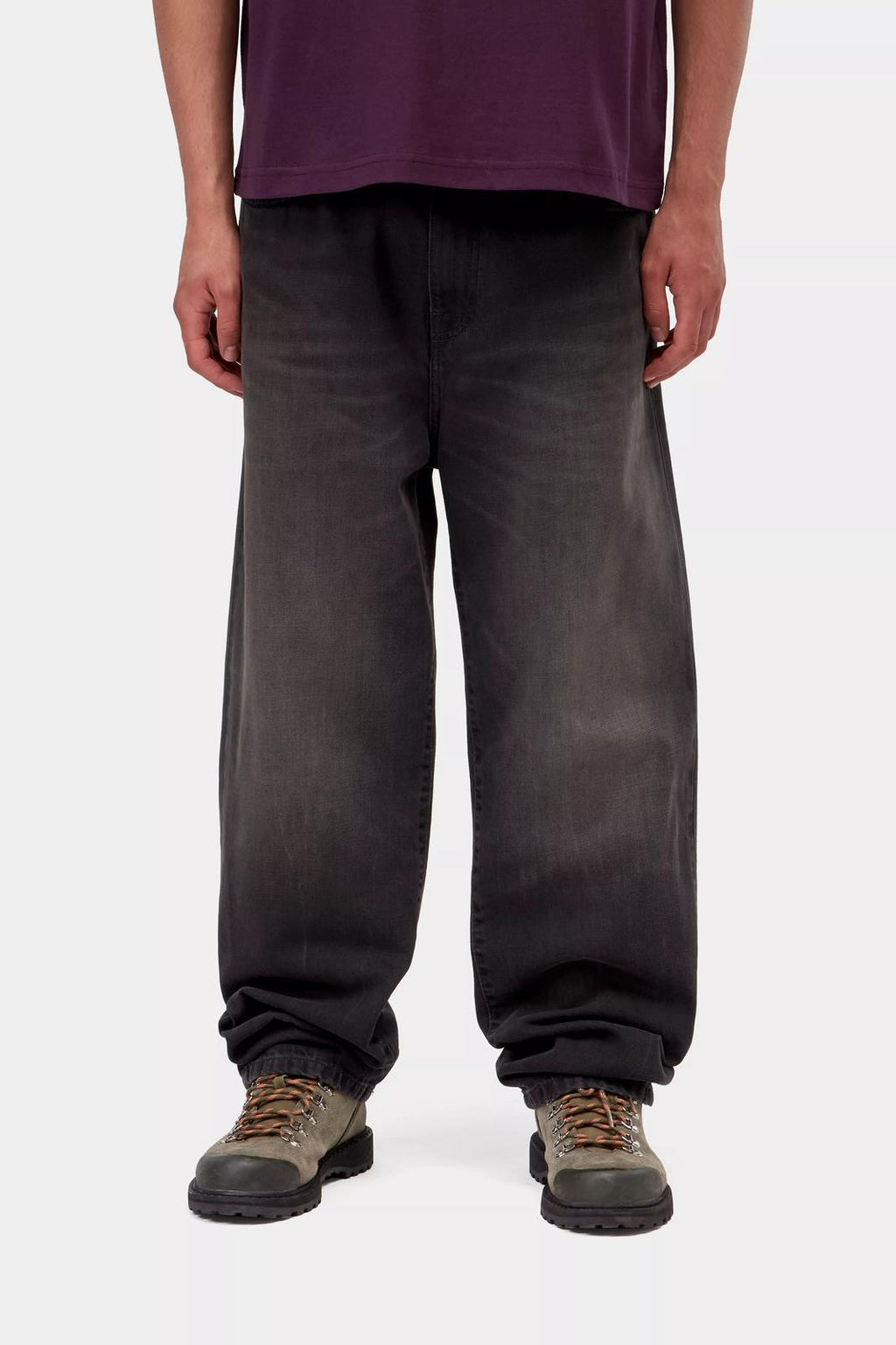 CARHARTT WIP Aaron pant black tobacco used wash