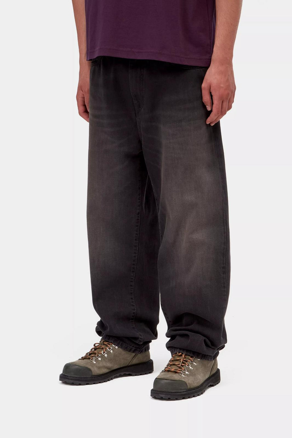 CARHARTT WIP Aaron pant black tobacco used wash