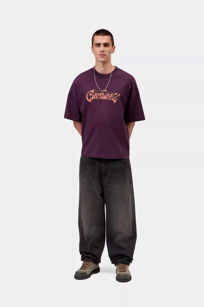 CARHARTT WIP Aaron pant black tobacco used wash