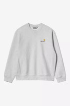 CARHARTT WIP American script sweat ash heather grey