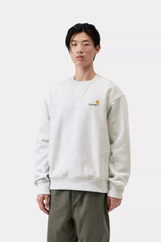 CARHARTT WIP American script sweat ash heather grey