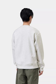 CARHARTT WIP American script sweat ash heather grey