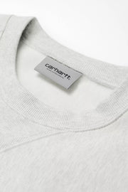 CARHARTT WIP American script sweat ash heather grey