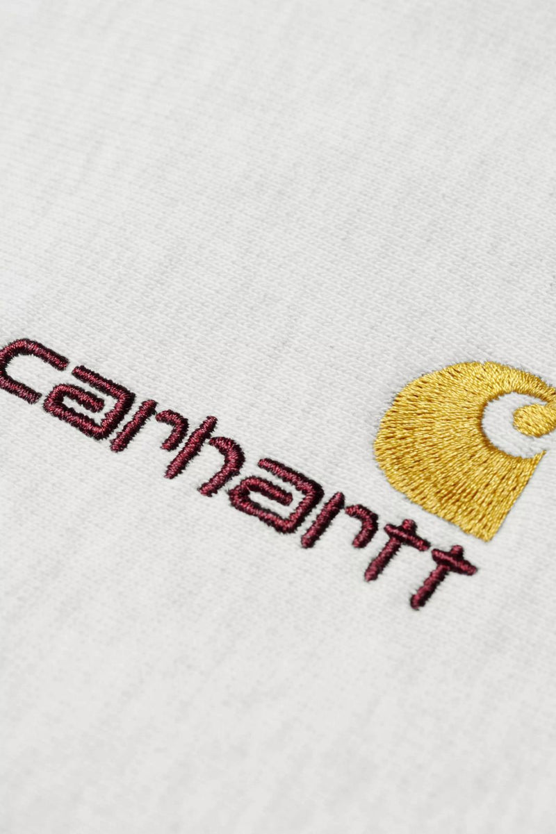 CARHARTT WIP American script sweat ash heather grey