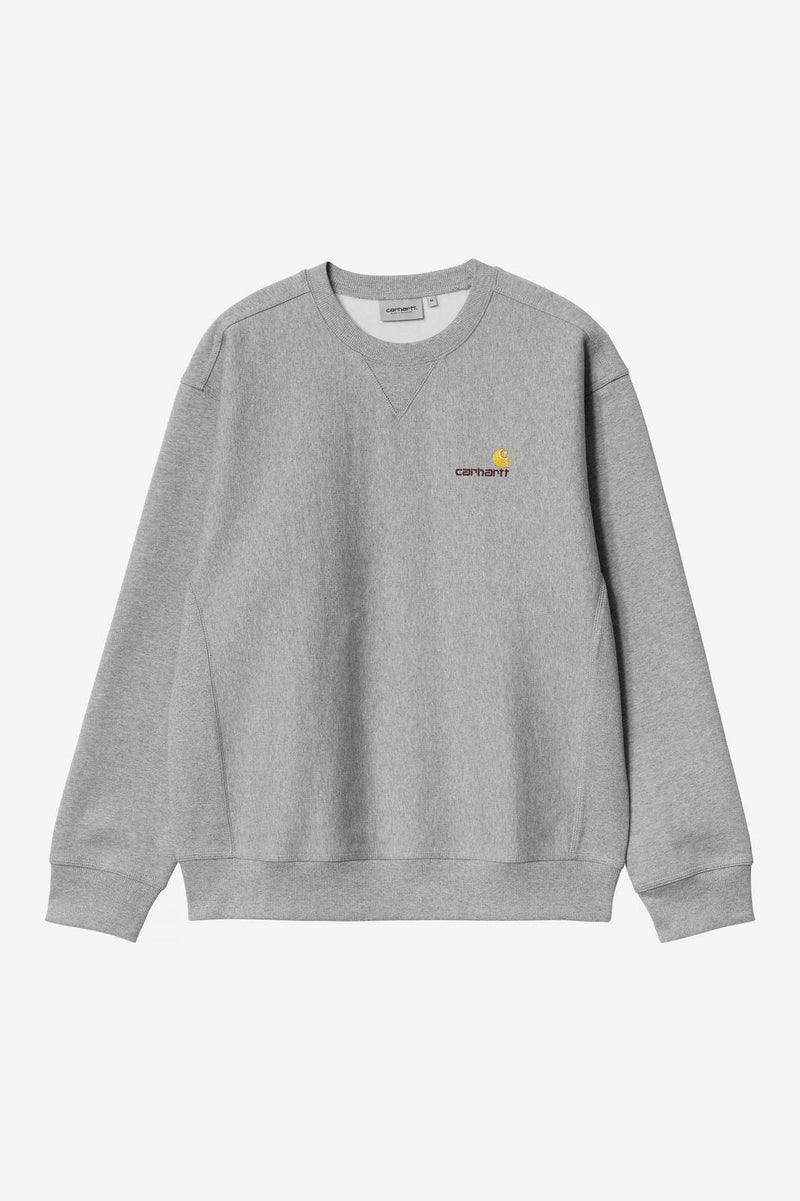 CARHARTT WIP American script sweat grey heather