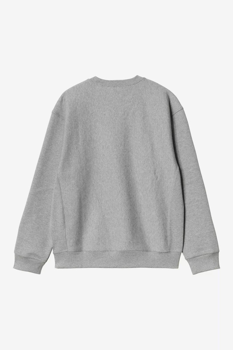 CARHARTT WIP American script sweat grey heather