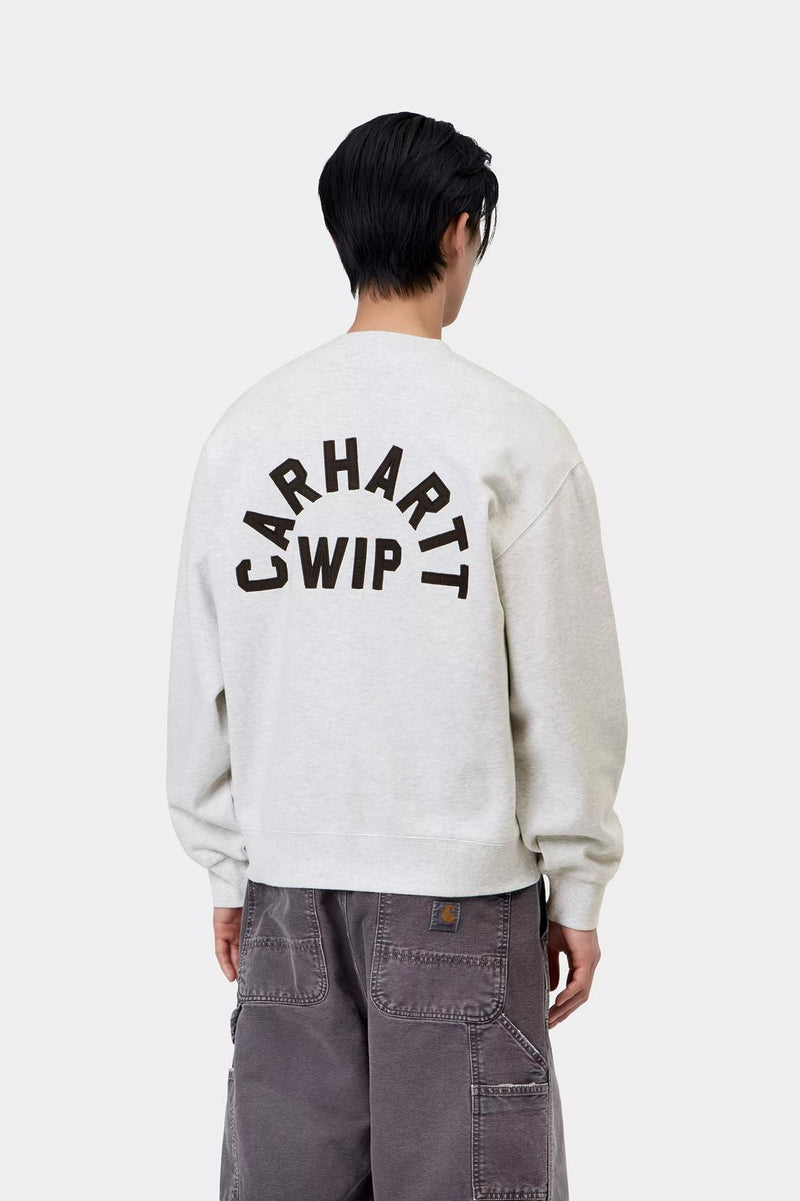CARHARTT WIP Arch script sweat ash heather dark navy
