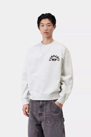CARHARTT WIP Arch script sweat ash heather dark navy