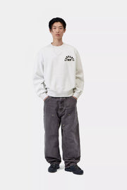 CARHARTT WIP Arch script sweat ash heather dark navy