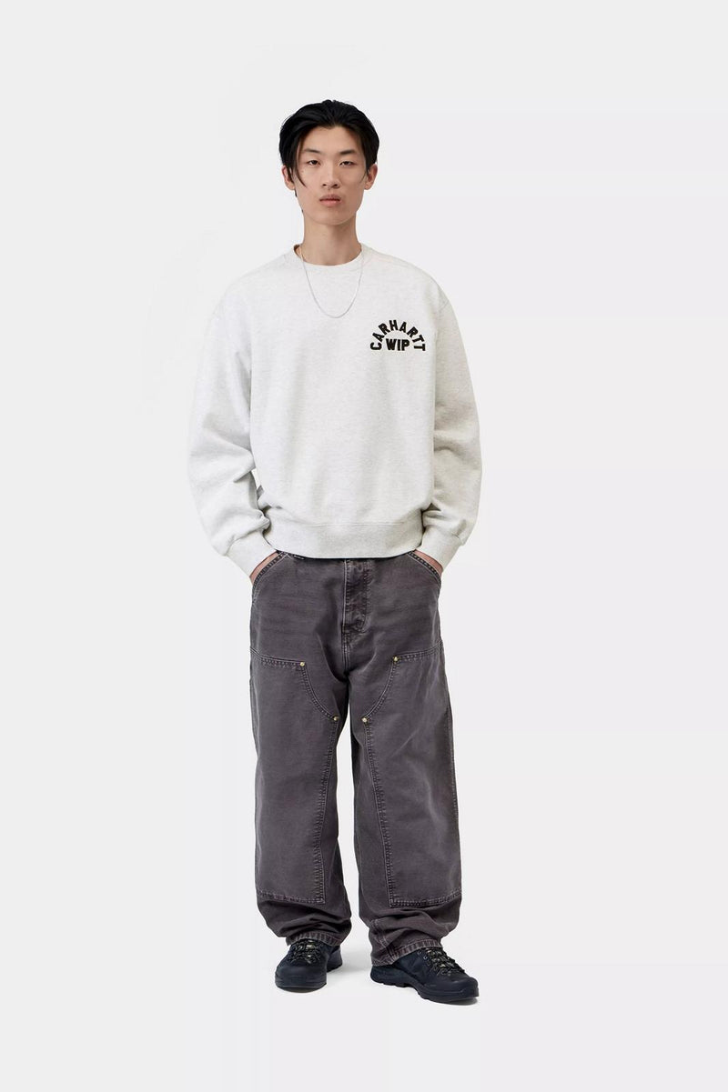 CARHARTT WIP Arch script sweat ash heather dark navy