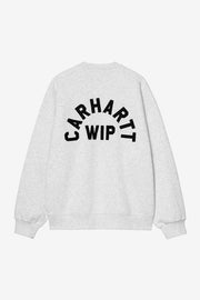 CARHARTT WIP Arch script sweat ash heather dark navy