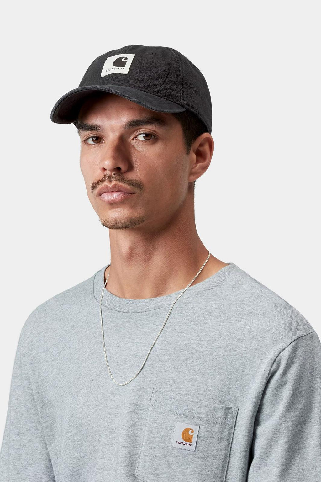 CARHARTT WIP Canvas cap black stonewashed