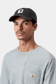 CARHARTT WIP Canvas cap black stonewashed