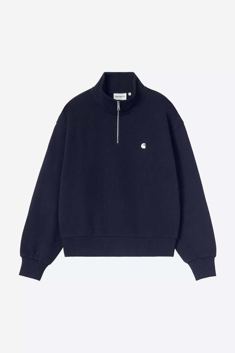 CARHARTT WIP Casey high neck sweat dark navy silver