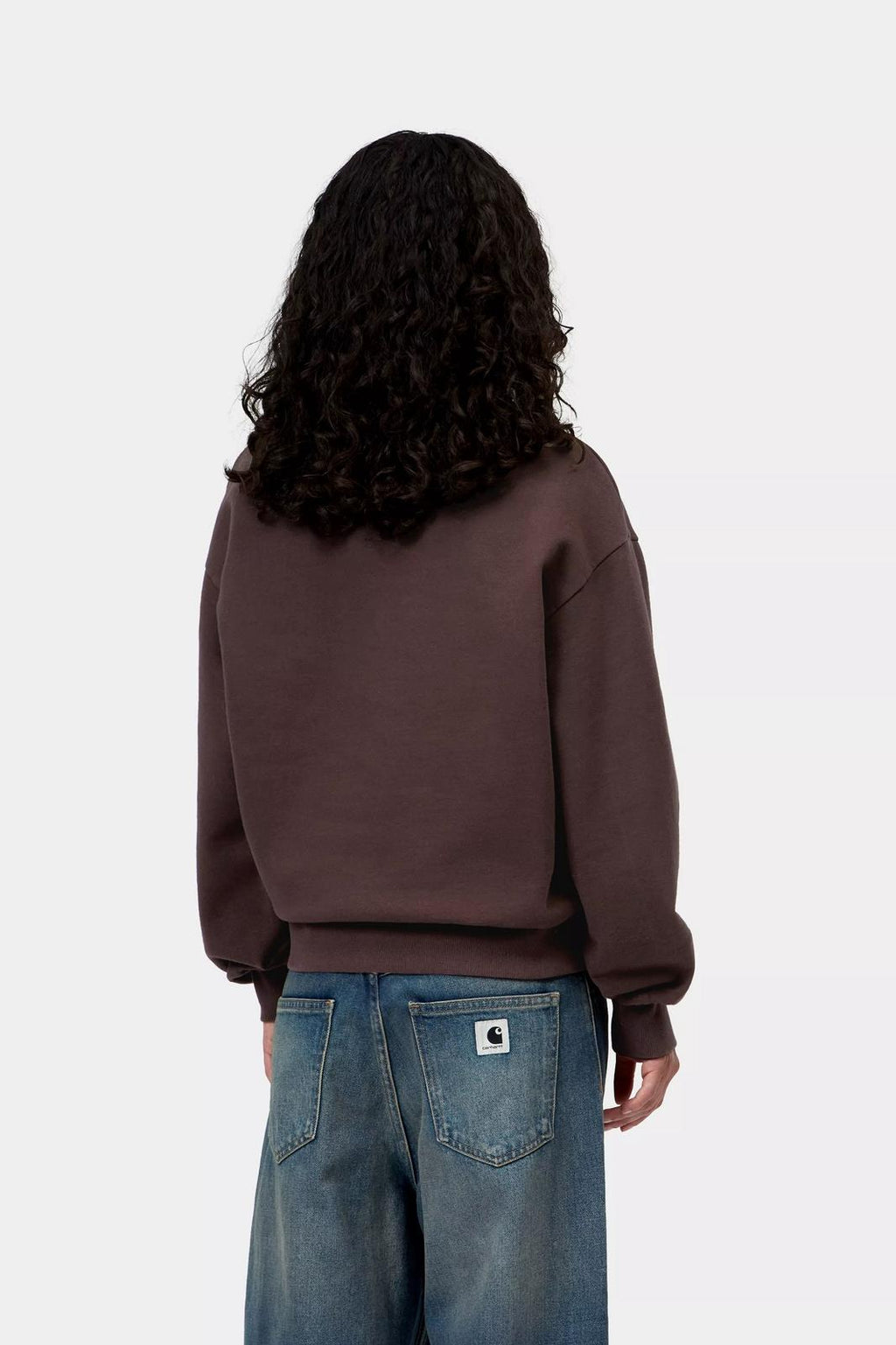 CARHARTT WIP Casey high neck sweat palisander silver