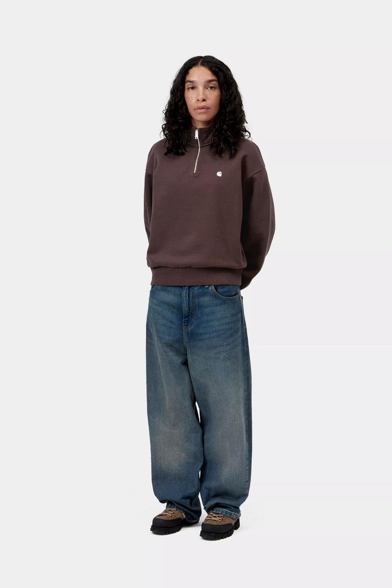 CARHARTT WIP Casey high neck sweat palisander silver