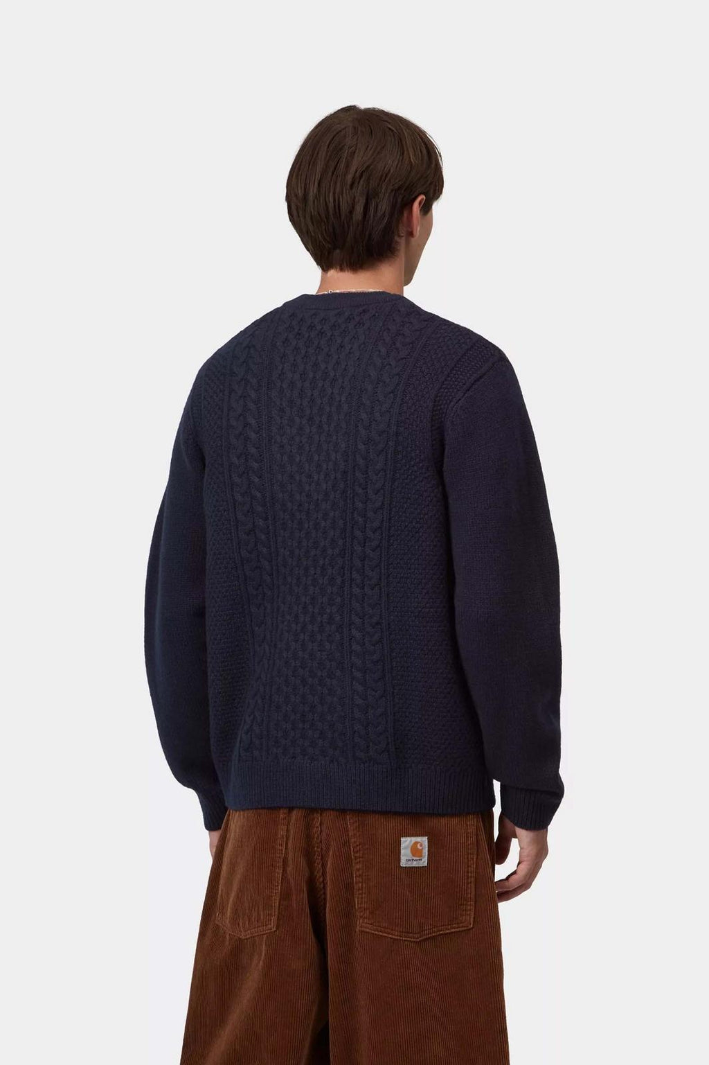 CARHARTT WIP Caster knit sweater dark navy
