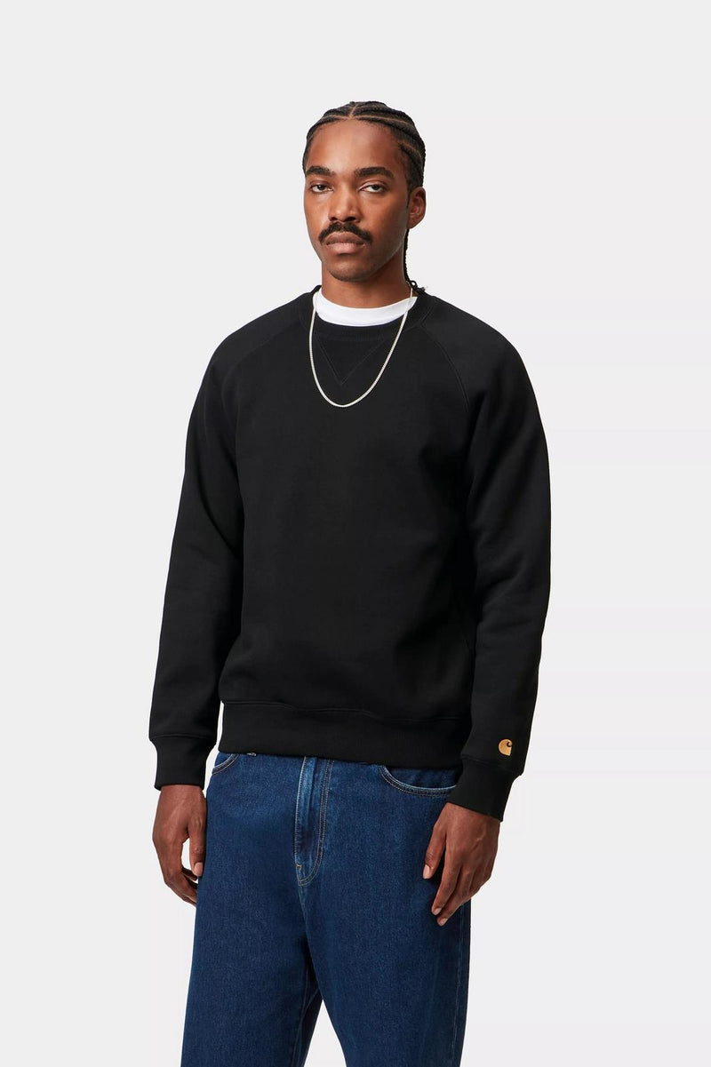 CARHARTT WIP Chase sweat black gold