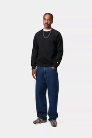 CARHARTT WIP Chase sweat black gold