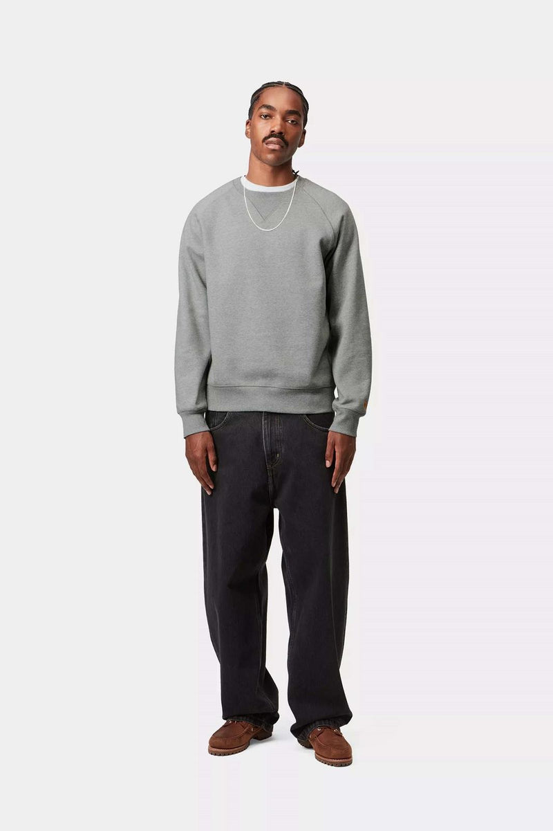 CARHARTT WIP Chase sweat grey heather gold