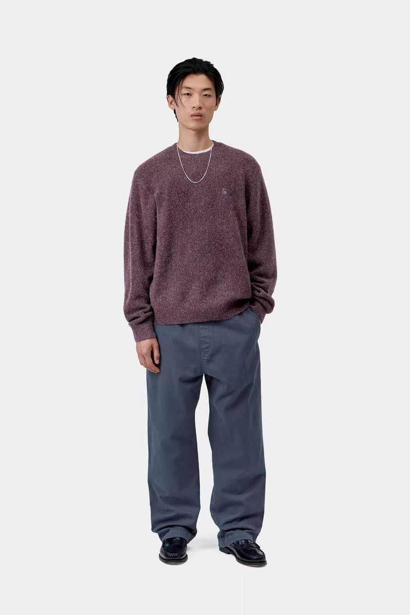 CARHARTT WIP Curtis sweater tangled shady purple