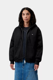 CARHARTT WIP Hooded small heart patch jacket black