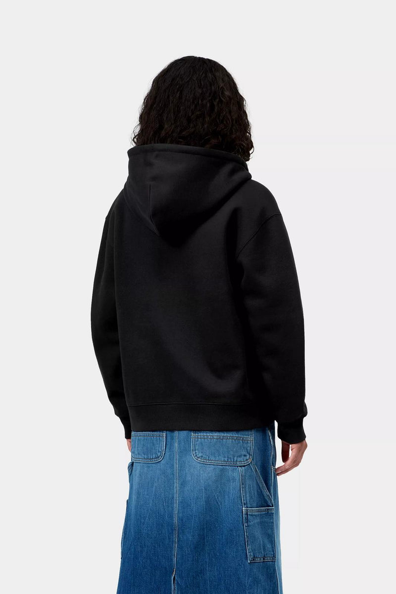 CARHARTT WIP Hooded small heart patch jacket black