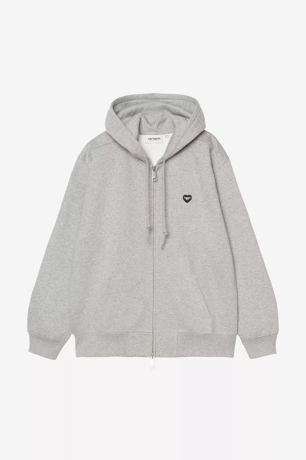 CARHARTT WIP Hooded small heart patch jacket grey heather
