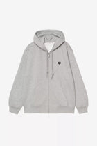 CARHARTT WIP Hooded small heart patch jacket grey heather