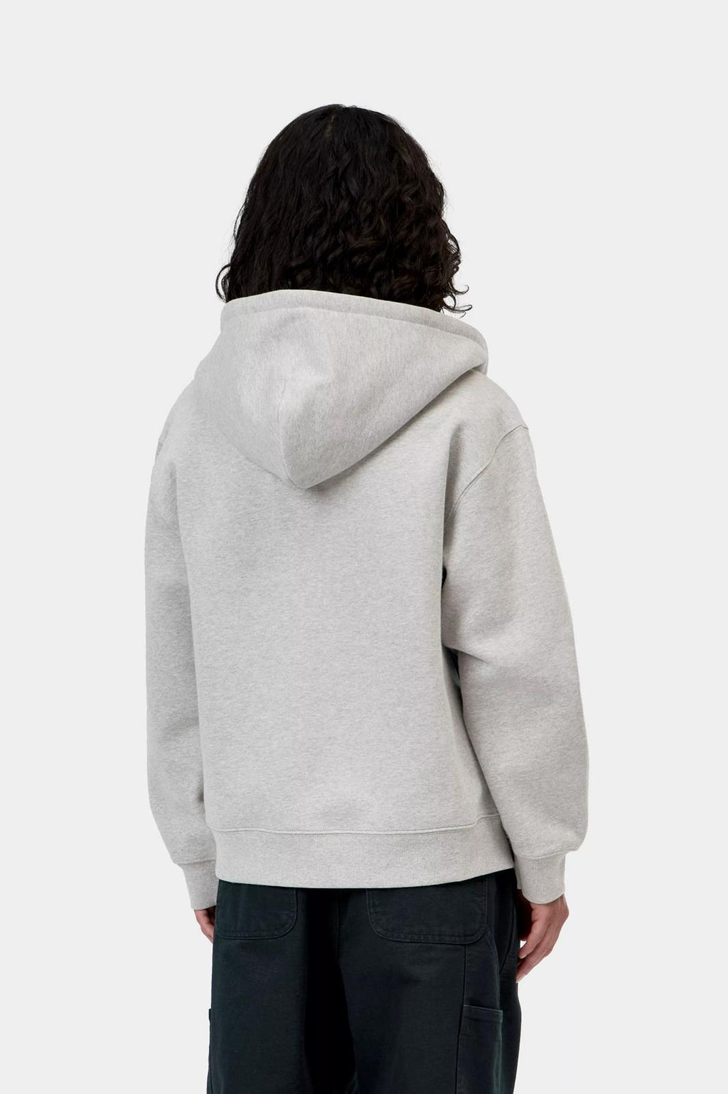 CARHARTT WIP Hooded small heart patch jacket grey heather