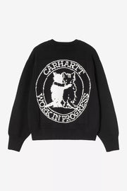 CARHARTT WIP Hugging cats sweater black