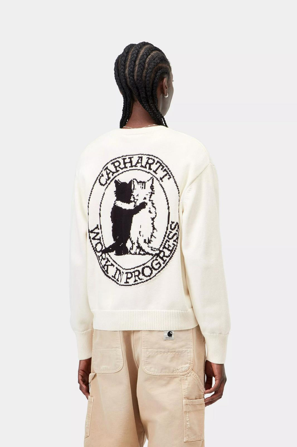 CARHARTT WIP Hugging cats sweater black