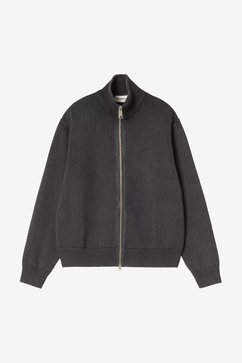 CARHARTT WIP Kori sweater jacket black garment dyed