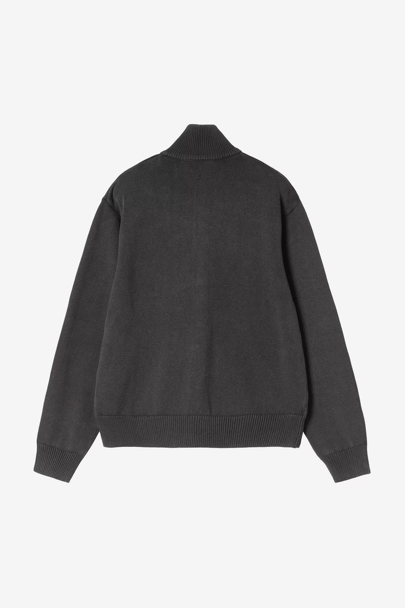 CARHARTT WIP Kori sweater jacket black garment dyed