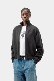 CARHARTT WIP Kori sweater jacket black garment dyed