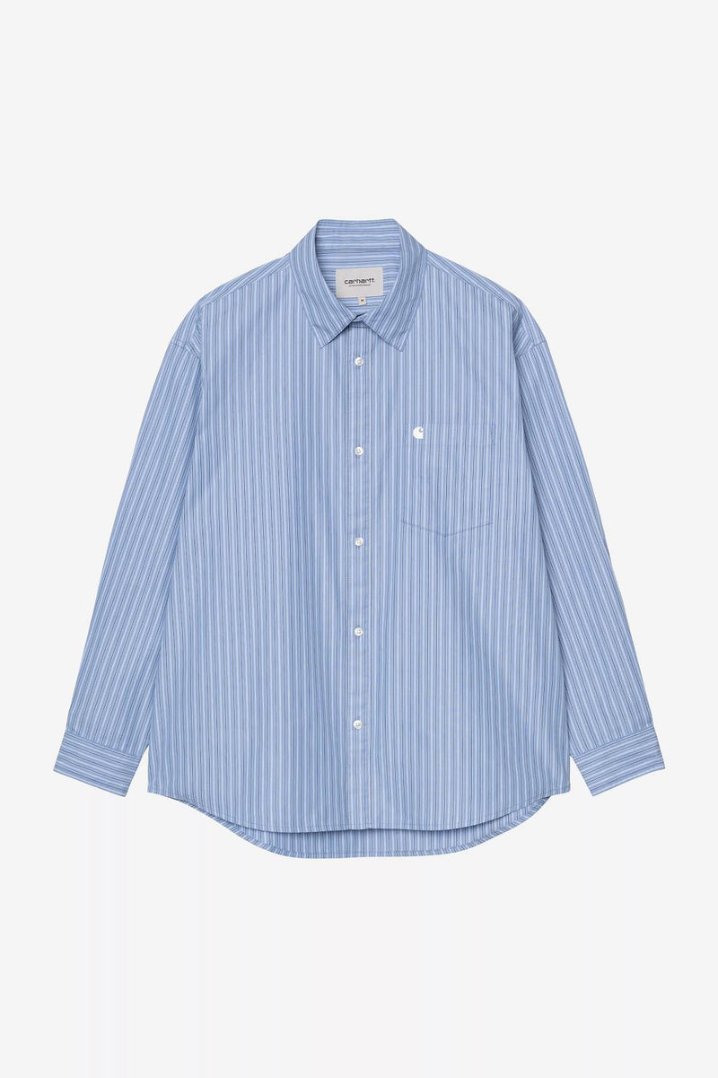 CARHARTT WIP LS Keene shirt keene stripe curacao