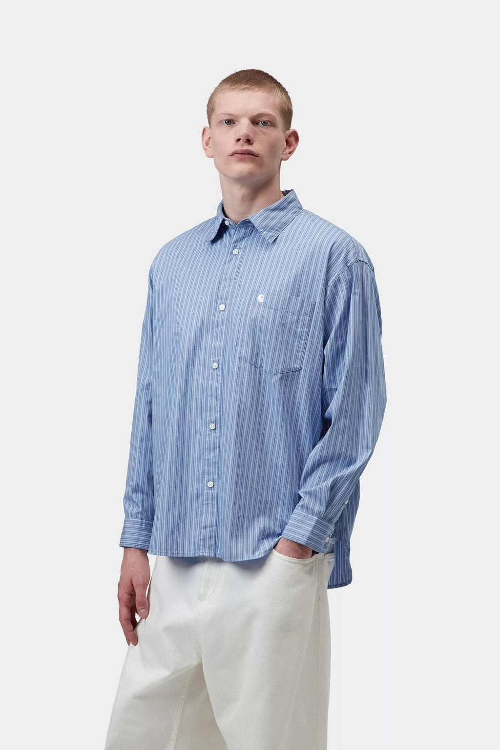 CARHARTT WIP LS Keene shirt keene stripe curacao