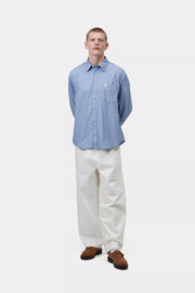 CARHARTT WIP LS Keene shirt keene stripe curacao