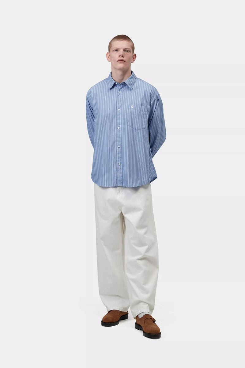 CARHARTT WIP LS Keene shirt keene stripe curacao