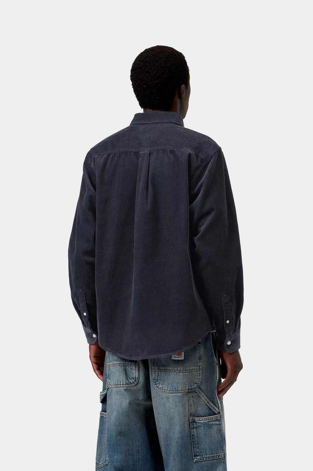 CARHARTT WIP LS Madison cord shirt dark navy