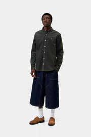 CARHARTT WIP LS Madison cord shirt raven
