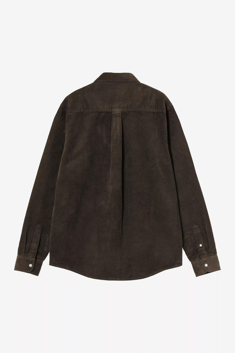 CARHARTT WIP LS Madison cord shirt tobacco