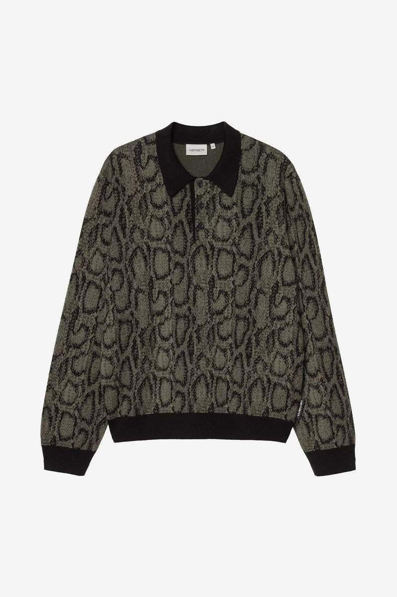 CARHARTT WIP LS Snake polo snake camo leaf