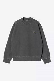 CARHARTT WIP Nelson crewneck sweater cotton washed black