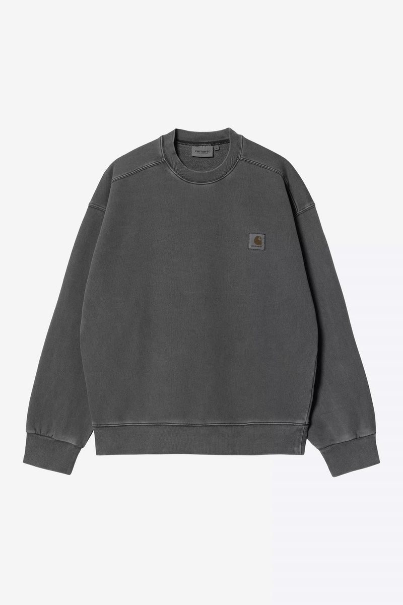 CARHARTT WIP Nelson crewneck sweater cotton washed black