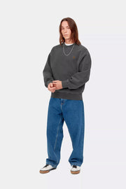 CARHARTT WIP Nelson crewneck sweater cotton washed black